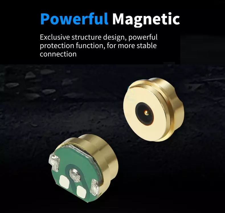 Round pogo pin magnetic connector Round pogo pin magnetic connector
