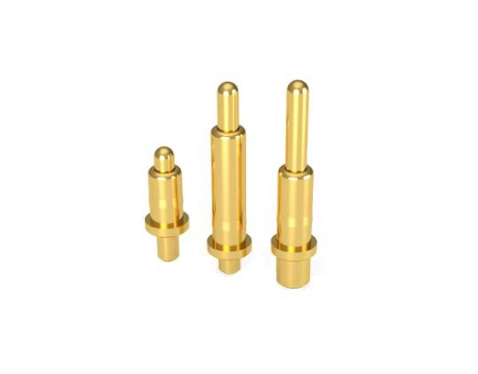 Pin Pogo retractabil cu arc, placat cu aur