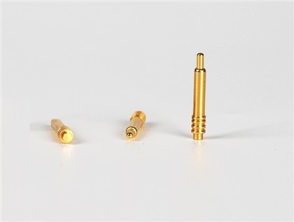 Pin Pogo cu ac drept placat cu aur