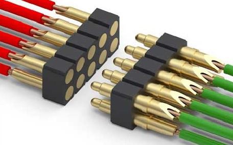 Conector cu pini Pogo cu arc