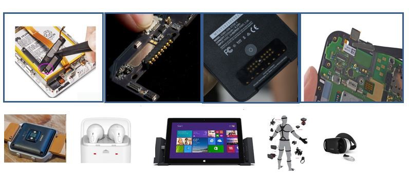 Conector pin Pogo aplicat dispozitivelor inteligente