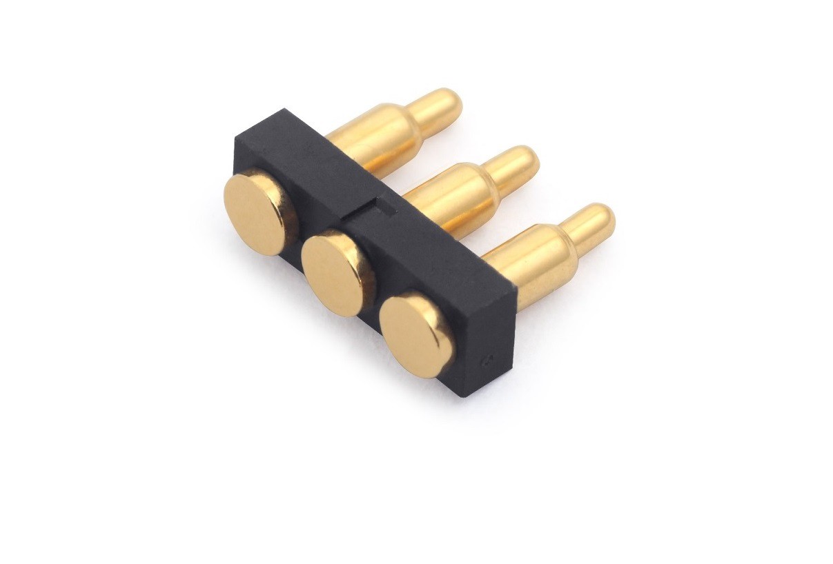 Conector pogo pin cu 3 pini