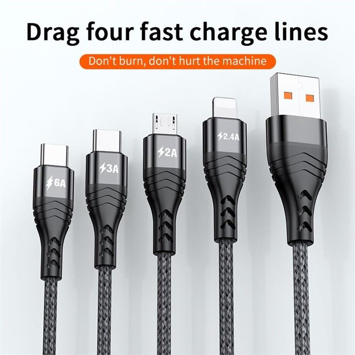 Quick Charge 66W 6A Charging 4In1 Cable