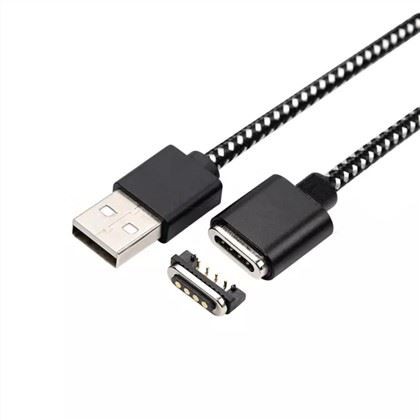 Cablu de încărcare USB magnetic Pogo Pin cu 4 pini