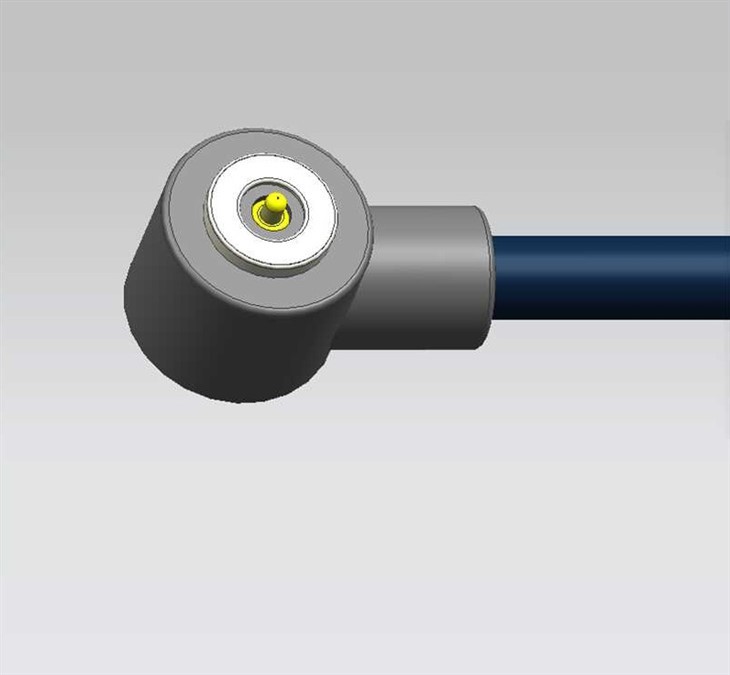 Cablu magnetic cu un singur-PIN rotund-un unghi drept